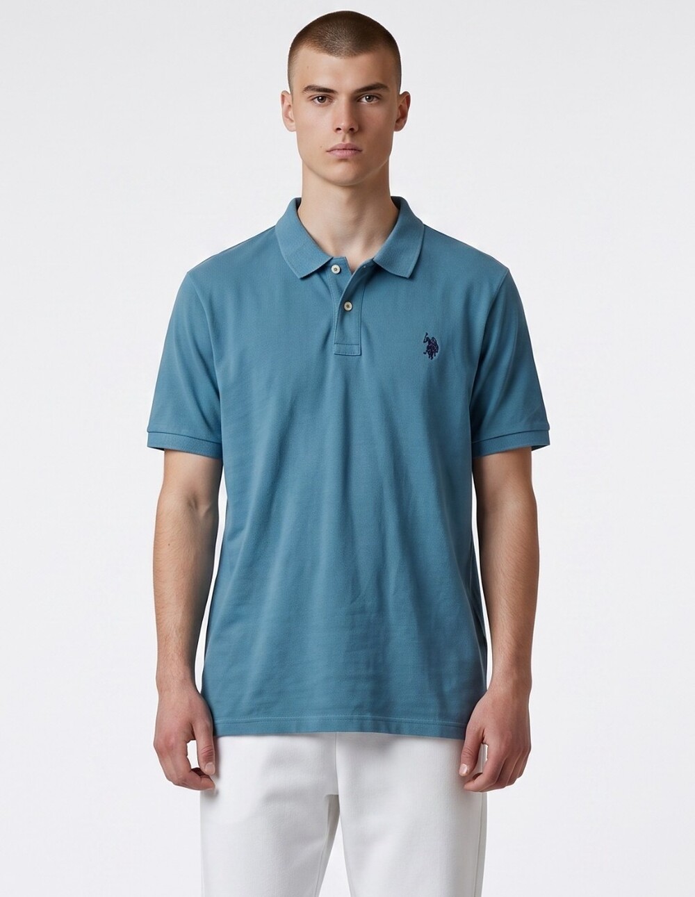 U.S. Polo Assn. Men’s Blue Polo with Embroidered Logo